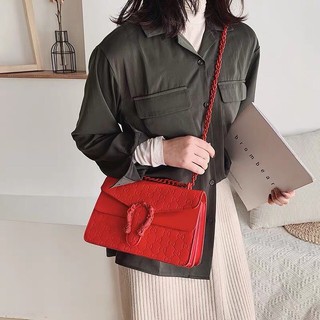 Túi đầu rồng full màu túi xách nữ đầu rồng cao cấp dây xích màu đeo vai TXDRONG04 - hình thật
