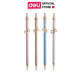 Bút chì kim học sinh Deli ngòi 0.5-0.7mm - trang trí dễ thương màu sắc ngẫu nhiên phù hợp với nhà trường, văn phòng S429