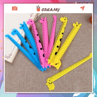 Thước kẻ cute dễ thương loại 15cm học sinh trẻ em dùng trong học tập CREAMY TK02