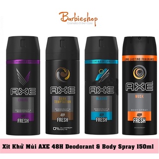 Xịt Thơm Toàn Thân Playboy + Adidas + Axe Nam Nữ 150ML