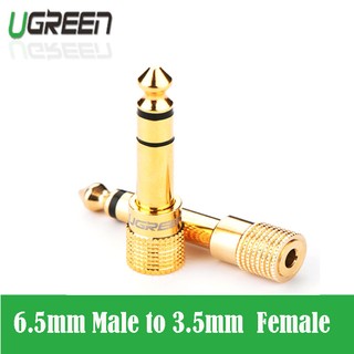 Đầu chuyển âm thanh 6.5mm dương to 3.5mm âm chính hãng Ugreen 20503
