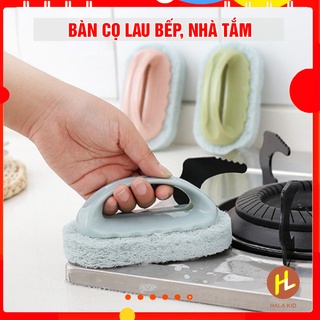 Dụng cụ CỌ RỬA bếp, xong nồi, nhà tắm có tay cầm đa năng, cọ bọt biển
