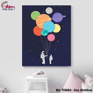 Tranh số hóa tự tô tâm trạng trìu tượng Tranhsohoavn Tranh vũ trụ TT0884