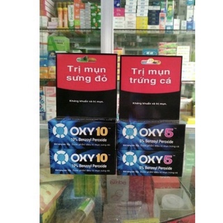 Oxy 5 ,Oxy 10 kem chấm mụn