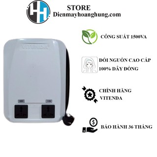 Bộ đổi nguồn điện 220V-110V cao cấp công suất 1500VA Dây đồng.
