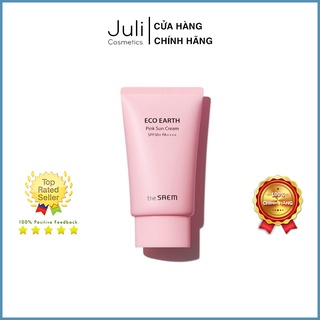Kem Chống Nắng The Saem Eco Giảm Dầu, Nâng Tone Da Sáng Hồng