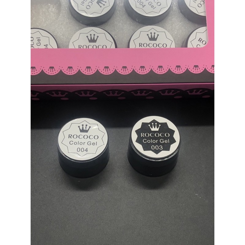 gel vẽ trắng đen siêu đặc rococo