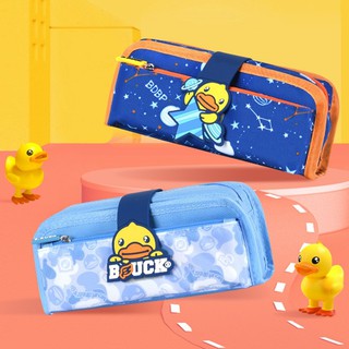Hộp Bút Móc Dán Vịt Vàng 3D Dung Tích Lớn Thương Hiệu B.DUCK Cao Cấp