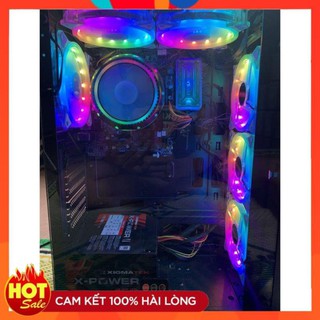 [Chính hãng] Vỏ CASE SAHARA mặt kính cường lực ATX có led hỗ trợ tản nhiệt nhanh