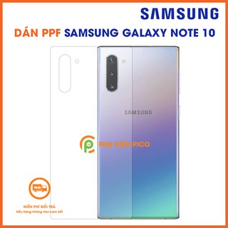 Dán PPF Samsung Note 10 full mặt lưng - Dán PPF mặt lưng Samsung Galaxy Note 10 dẻo trong suốt