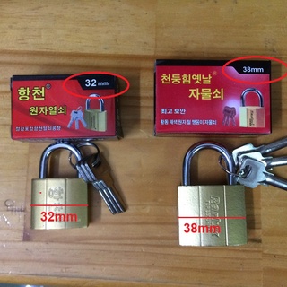 Ổ KHÓA NHỎ KÍCH THƯỚC 38mm , 32mm KÈM CHÌA KHÓA chọn theo phan loại - 000747