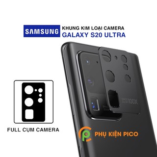 Dán camera Samsung S20 Ultra khung kim loại bảo vệ an toàn camera sau - Ốp viền camera Samsung Galaxy S20 Ultra