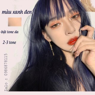 thuốc nhuộm tóc  XANH ĐEN ( base nâu )