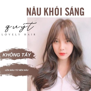 [ Q.8] THUỐC NHUỘM TÓC NÂU KHÓI SÁNG+TẶNG KÈM OXY