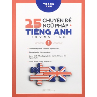 Sách - 25 chuyên đề ngữ pháp Tiếng Anh Trọng tâm 1
