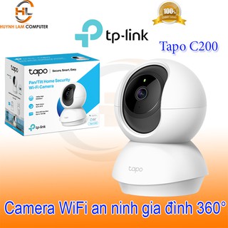 Camera WiFi 2.0MP TPLink Tapo C200 1080p ngày đêm âm thanh 2 chiều tặng thẻ 32GB - Hãng phân phối