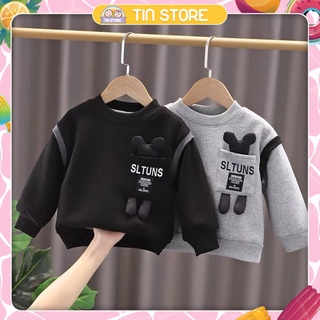 Áo Thu Đông Cho Bé Trai Và Bé Gái Chất Liệu Nỉ Gấu BEARBRIK SLTUNS Cho Bé Cân Nặng Từ 8-28kg Áo Bear Chun Tin Store