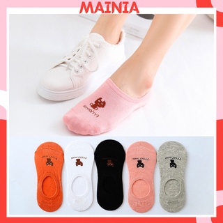 Tất Nữ Hàn Quốc Hoạ Tiết Mèo Xinh Xắn Cotton Thấm Hút Mainia Shop