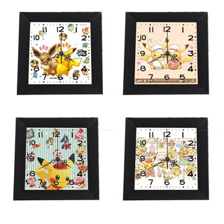 Đồng hồ treo tường chuột vàng dạng khung ảnh 13x13 cm DHTI31 đồng hồ cute dễ thương