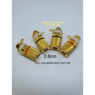 Cọc loa cao cấp đồng mạ vàng Made in Taiwan chính hãng. Báo giá 1 cái.