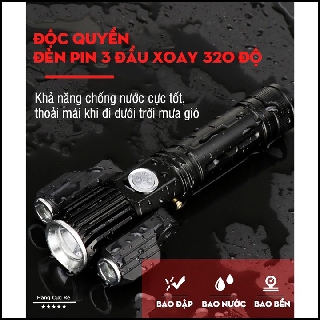 Đèn pin siêu sáng mini cầm tay + Tặng dây sạc micro usb - Fullbox - hàng cực rẻ HCR-X300