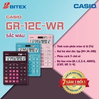 (GIAO 2) MÁY TÍNH CASIO GR-12C MÁY BÀN LỚN