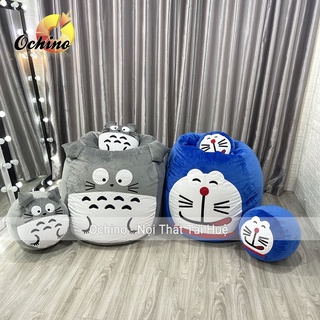 Ghế Lười Đậu, Ghế Hạt xốp Hình Thú Ngộ Nghĩnh (combo 3 món Đủ Lõi xốp)