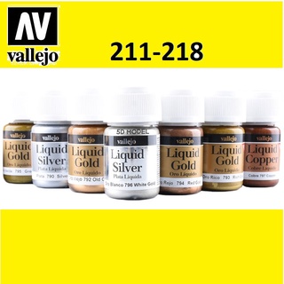 Sơn màu kim loại VALLEJO Model Color 35 ml ( 211-218) - Sơn Mô Hình