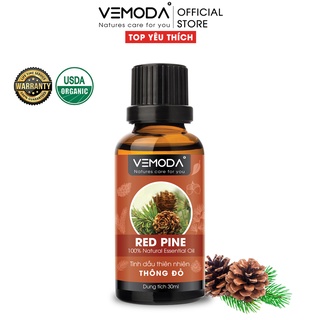 Tinh dầu Thông đỏ nguyên chất VEMODA 30ML giúp thư giãn, an thần, giải cảm, thanh lọc không khí, lưu thông tuần hoàn máu