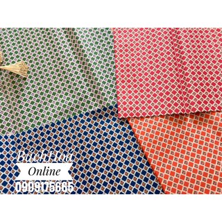[Mẫu giấy xưa] Combo 10 tờ giấy hoa văn ô vuông xưa dùng để trang trí background, gói quà, Kích thước 55 x 65cm