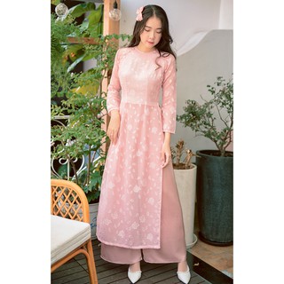 Sumire Store Áo dài Truyền thống Hồng Dao Hồng