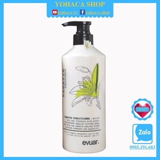 Lẻ Dầu Gội hoặc Dầu Xả Evuar Keratin 795ml