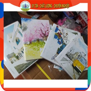 Sổ tay A5 - bìa nhựa Minh Châu 124 trang - Siêu đẹp - siêu rẻ
