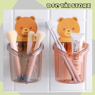 [❌Siêu Sale❌] Cốc Đựng Bàn Chải, Kem Đánh Răng Hình Gấu Gắn Tường Cao Cấp 88183 Shop Đức Tài Store