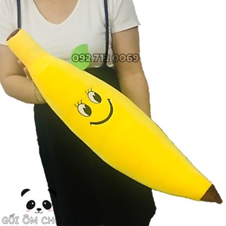 GỐI ÔM CHUỐI NHỒI BÔNG GỐI ÔM TRÁI CÂY (50cm) HÌNH QUẢ CHUỐI