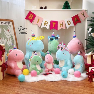 Khủng long bông đội mũ nhiều màu (50cm)