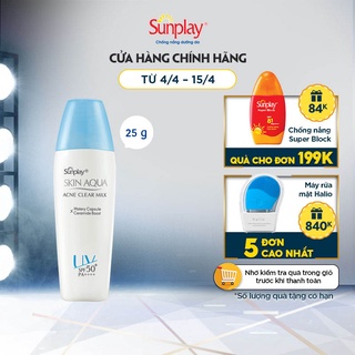 Sữa chống nắng dưỡng da ngừa mụn Sunplay Skin Aqua Acne Clear SPF 50+ PA++++ 25g