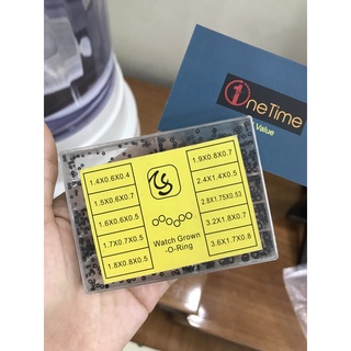 Hộp gioăng núm vòng cao su chống nước cho núm đồng hồ nhiều kích cỡ WATCH QROWN O RING