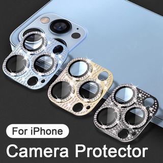 Dán kim cương bảo vệ mắt camera Cho iPhone 11 12 13 Pro 13 Mini