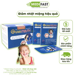 Gói bôi nhiệt miệng, lở miệng Gumimouth có Nano bạc giúp sát khuẩn, lành nhanh, gel vệ sinh nướu răng lợi
