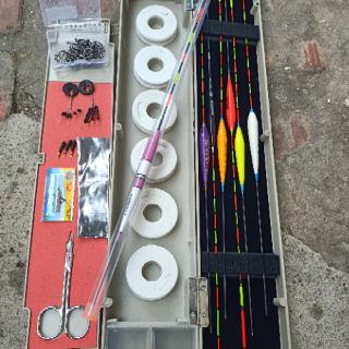 Bộ hộp phao câu cá+ phụ kiện câu đài đầy đủ như hình [BH1]