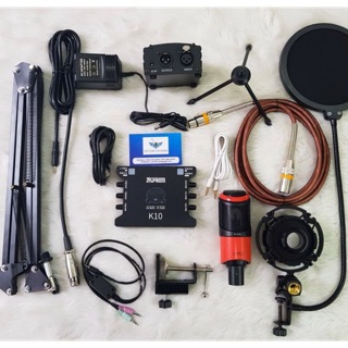 Chọn Bộ Hát thu âm livestream Mic Takstar PC K320-Sound card K10 kèm phụ kiện và dây l