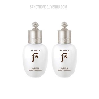 Nước Hoa Hồng Dưỡng Trắng Da Whoo Radiant White Balancer 20ml - Cân Bằng Độ Ẩm, Làm Sáng Da