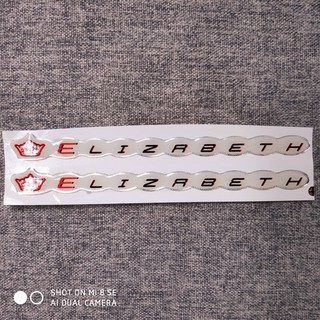 Bộ tem chữ nổi ELIZABETH ZIN SẮC NÉT (2 CHỮ)
