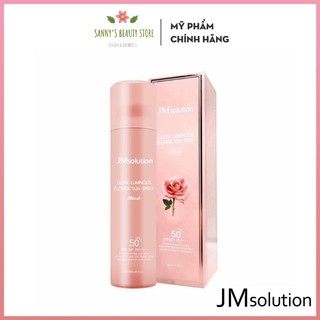 Xịt Chống Nắng  FREESHIP  Chống Nắng Jm Solution Glow Luminous Flower Sun Spray 180ml (chai hồng)
