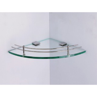 (RẺ VÔ ĐỐI)Kệ góc gương phòng tắm Inox cao cấp 25cm x 25cm ( Kính cường lực 10mm)