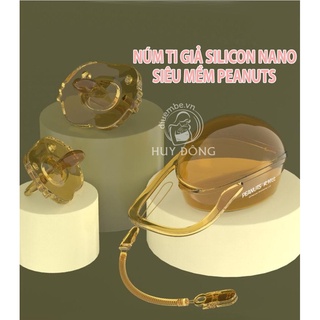 NÚM TI GIẢ SILICON NANO SIÊU MỀM PEANUTS CHÍNH HÃNG ( CÓ DÂY ĐEO + HỘP NHỰA)