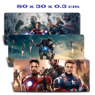 Tấm lót chuột phím nhân vật Siêu Anh Hùng AVENGER (MARVEL) size dài 80 x 30 x 0.3 cm - loại mousepad speed (Hình ngẫu n