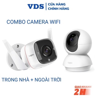 Combo camera wifi TP-Link Tapo trong nhà C200 và ngoài trời C310 hoàn hảo phân phối chính hãng-VDS SHOP