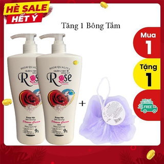 Combo 2 Chai Sữa Tắm Dê Rose 8x Hương Hoa Hồng